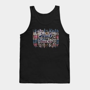 Retro Pattern Buck 80s 90s Birthday Style 70s 80s Tank Top